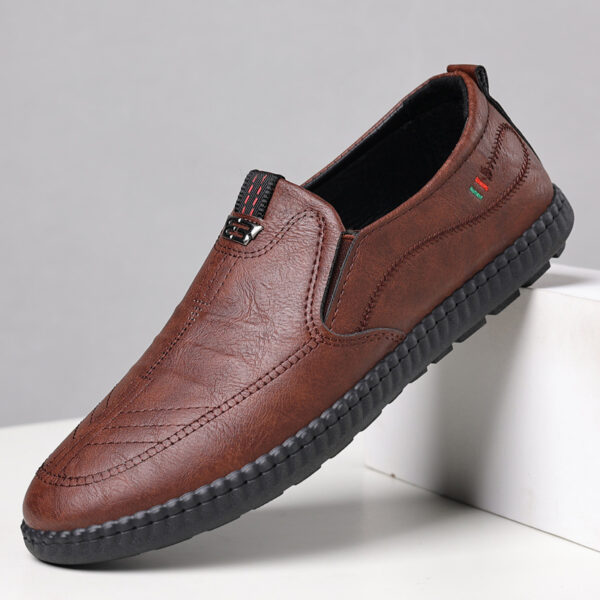Spring And Summer Versatile Casual Middle-aged Men's Leather Shoes - Image 2