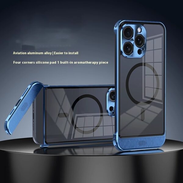 Simple And Breathable Metal Frame Phone Case - Image 3