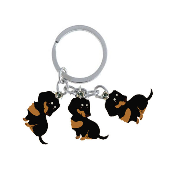 American Style Pet Dog Wax Metal Keychains - Image 5