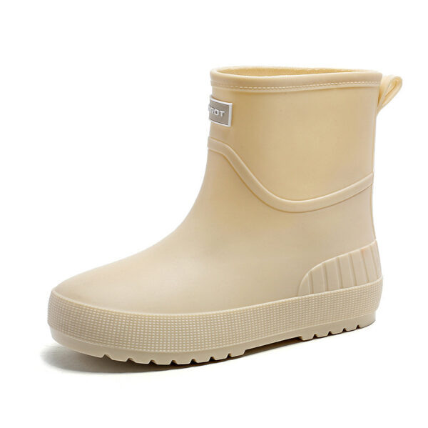 Mid-calf Women's Stylish Water Shoes Outdoor Non-slip Adult Rain Boots - Image 4