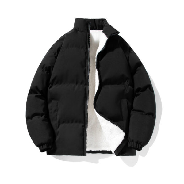Lambswool Lining Stand-up Collar Cotton-padded Clothes