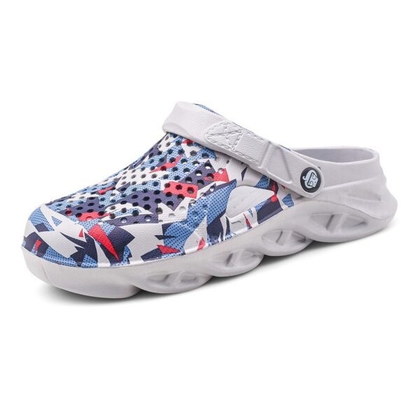 Plus Size 45 Size Beach Men's Hole Shoes Ankle-strap Sandals Slippers - Image 3