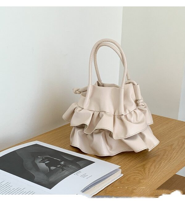 Ruffled Portable Simplicity Commute Leisure Shoulder Bag - Image 4