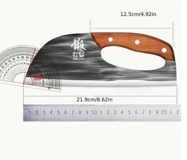 1pc Hand Forged Bone Cutter Kitchen Knife - Sharp Lightweight Dual-Use Slicer For Women - High-Carbon Stainless Steel, Ergonomic Handle, Easy To Clean, And Durable - Image 8