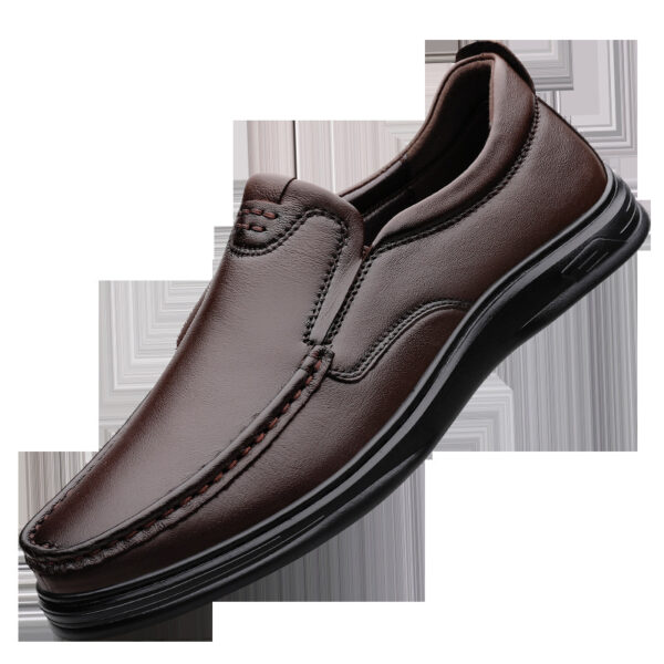 Outdoor Men's Breathable One Pedal Leather Shoes - Image 6