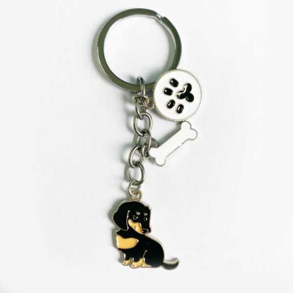 American Style Pet Dog Wax Metal Keychains - Image 4