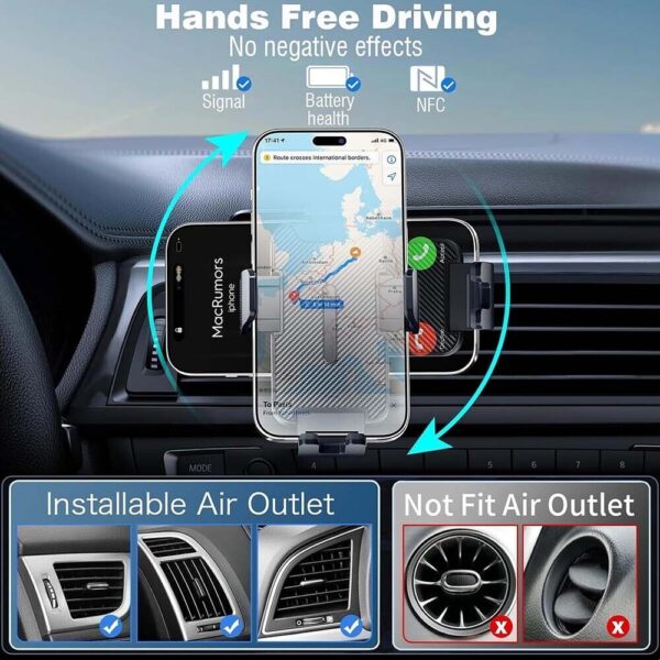 Magnetic Wireless Car Charger Mount Holder Magsafe For15 14 13 12 - Image 2