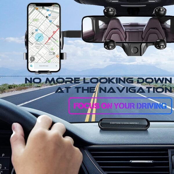 Rotatable And Retractable Car Phone Holder Rearview Mirror 2024 NEW - Image 8