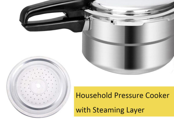 5L Aluminium Pressure Cooker Quick With Lid Latch Indicator Explosion-Proof - Image 10