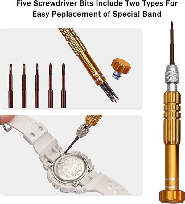 Watch Repair Tool Set 149pcs Professional Watch Repair Kit Spring Bar Tool Set - Image 9