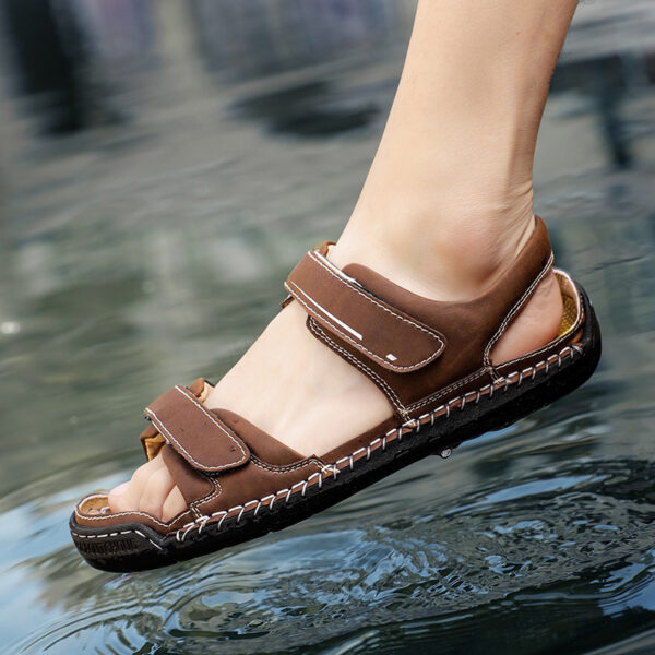 Men's Sandals Casual Trend Leather Sandals Men's Wholesale - Image 8