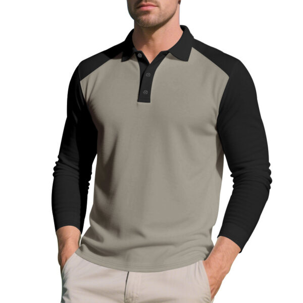 Golf Lapel Long-sleeved T-shirt Bottoming Shirt - Image 3