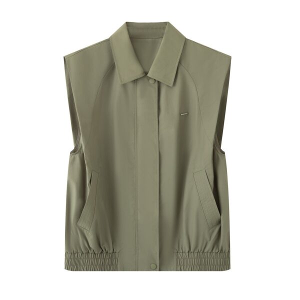 Early Autumn New Women's Clothing Fashionable All-match Casual Sleeveless Jacket Vest Coat - Image 6