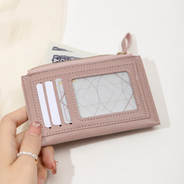 Lightweight Ultra-thin Korean Fashion Zipper Women's Short Wallet - Image 9