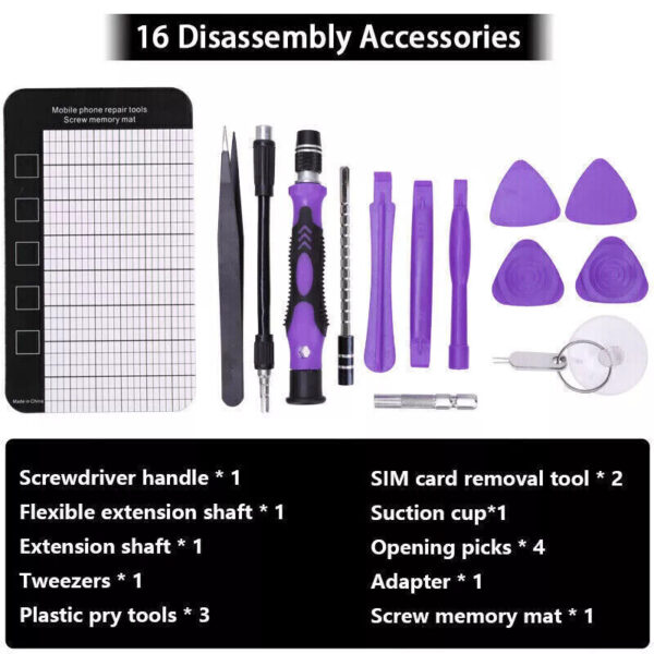 170 In 1 Precision Screwdriver Set Repair Tool Kit For Laptop Computer PC Phone - Image 4
