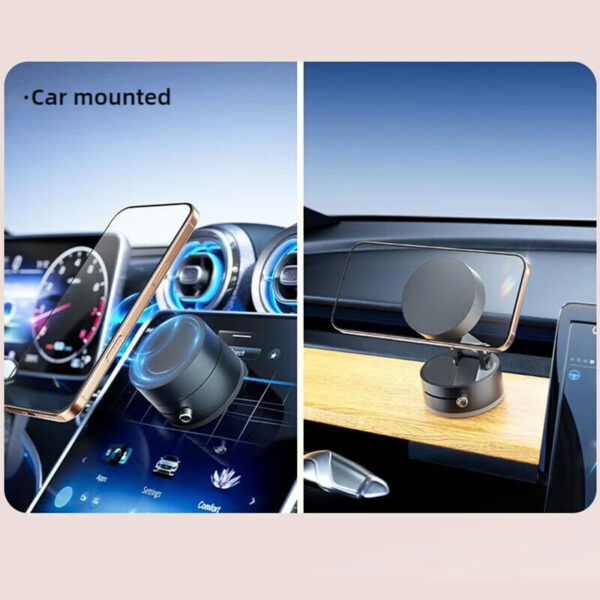 NEW Vacuum Magnetic Suction Cup Car Phone Holder Stand Car Mount 360 Rotation - Image 3