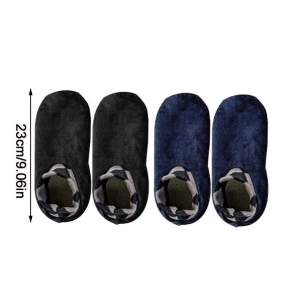 2Pair Women Men Winter Warm Thicken Bed Sock Non Slip Elastic Floor Sock Slipper - Image 6