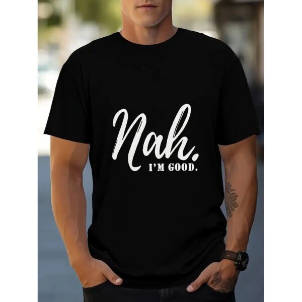 Exercise Casual Men's Clothes Cartoon Anime Round Neck T-shirt - Image 10