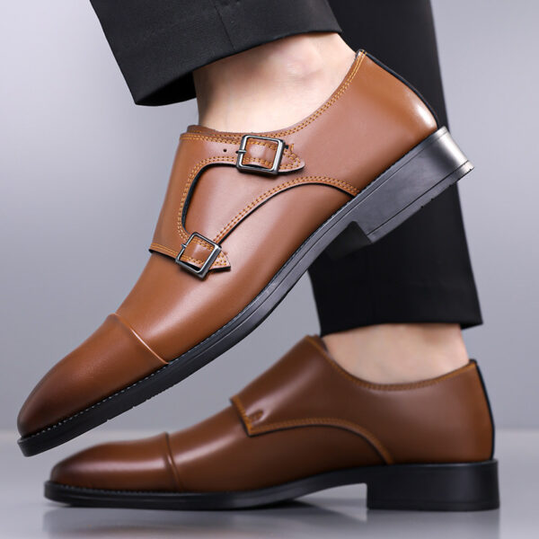 Leather Shoes Men's Business Shoes Oxford - Image 7