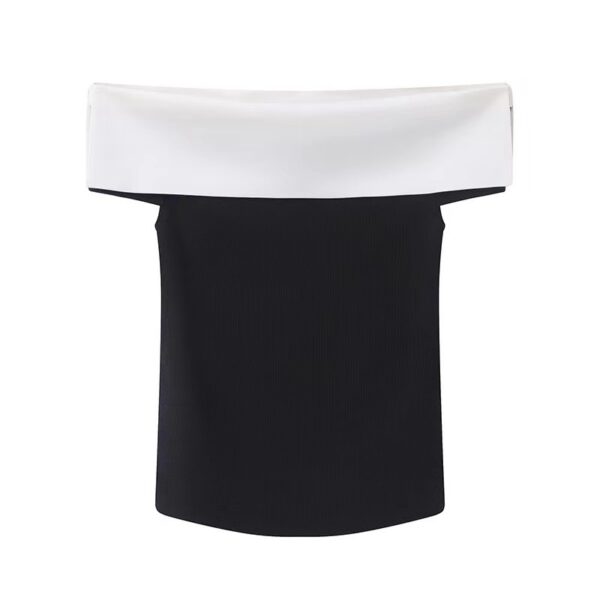 Elegant Boat-neck Knitwear Top For Women - Image 5