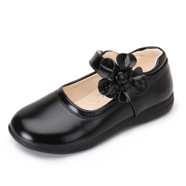 Fashion Big Kids Soft-soled Princess Shoes Black Student Show - Image 3