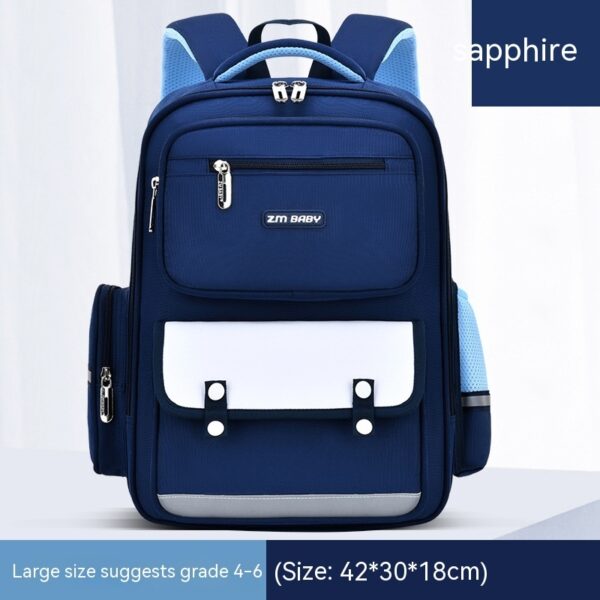 Primary School Student Schoolbag Male Grade 1-3-6 Portable Burden Alleviation Large Capacity Children's Schoolbag Backpack - Image 3