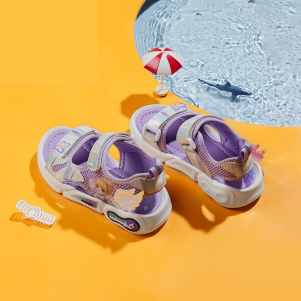Harpy Bear Kids'' Shoes  Sunshine Princess Shoes Girls'' Sandals Cute Cartoon Breathable Slippers - Image 7