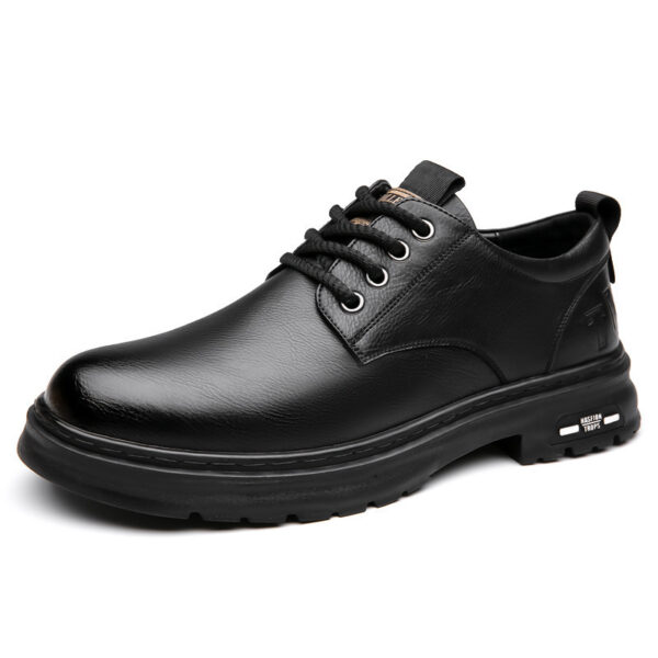 Retro Outdoor Men's Shoes Big Toe Casual Leather Shoes - Image 7