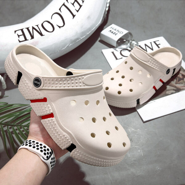 Trendy Non-slip Soft Bottom Hollow-out Closed Toe Sandals - Image 6