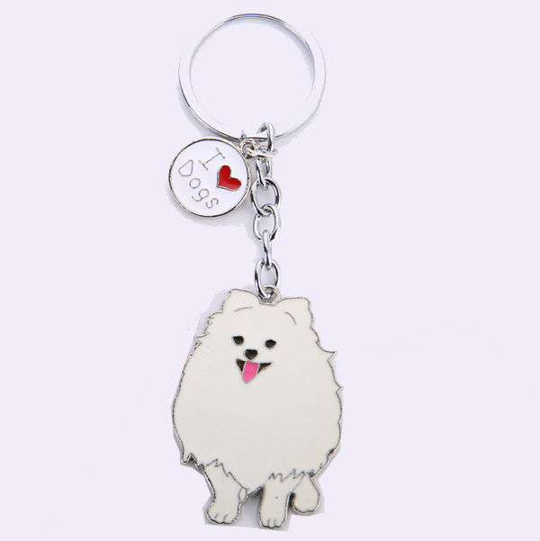 Pet Dog Car Key Ring Creative Metal Keychains - Image 5