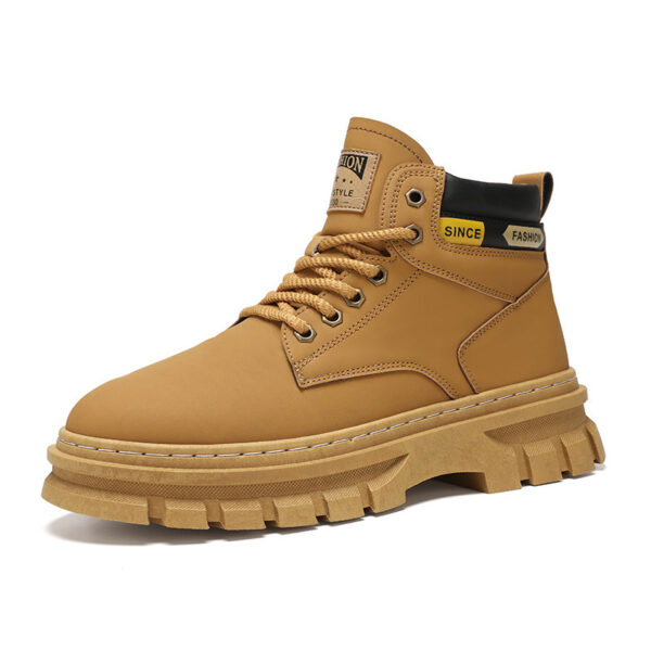 Martin Boots Men Trendy High Top British Working Wear - Image 2