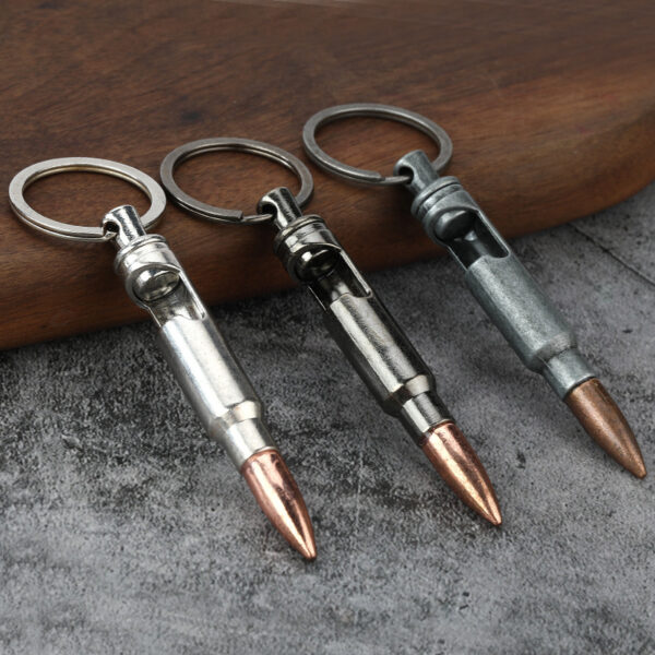 Metal Keychains Bullet Bottle Opener Creative Pendant - Image 3