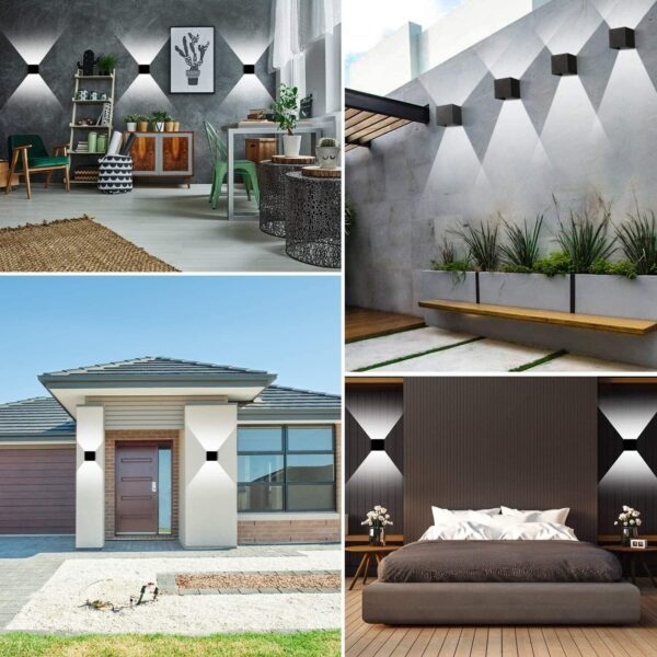 Modern LED Up Down Wall Lights Lighting Fixture Outdoor Indoor Lamp Lighting UK - Image 6