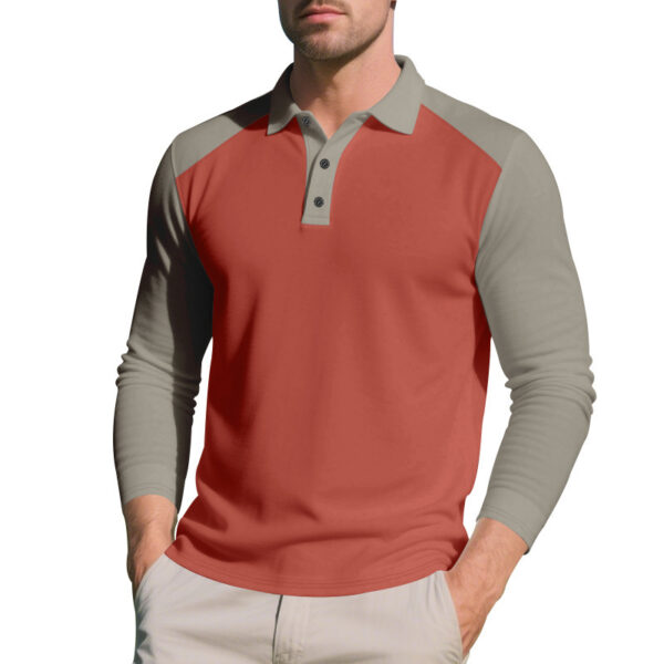 Golf Lapel Long-sleeved T-shirt Bottoming Shirt - Image 4