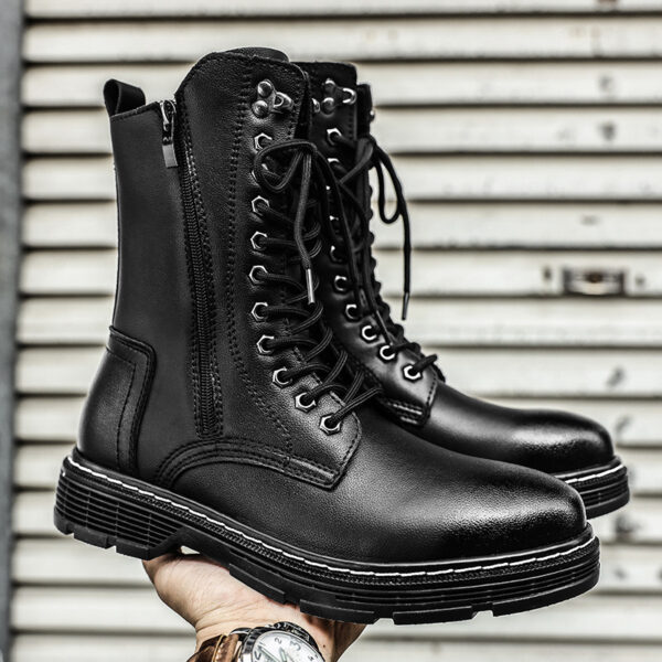 Autumn And Winter Plus Size Men's Long High-top Martin Boots - Image 7