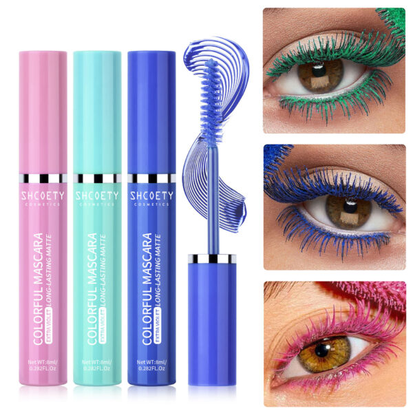 Color Mascara Waterproof Not Smudge Long Thick - Image 2