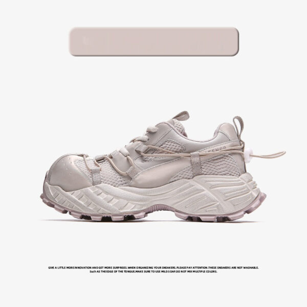 Breathable Mesh Foam Bottom Platform Dad Shoes - Image 4