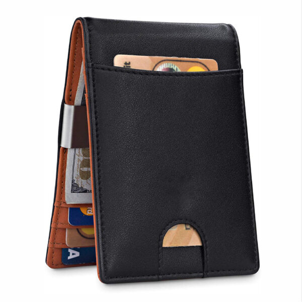 Pure Leather Rfid Men's Anti-theft Swiping Amazon Card Cover Card Holder - Image 7