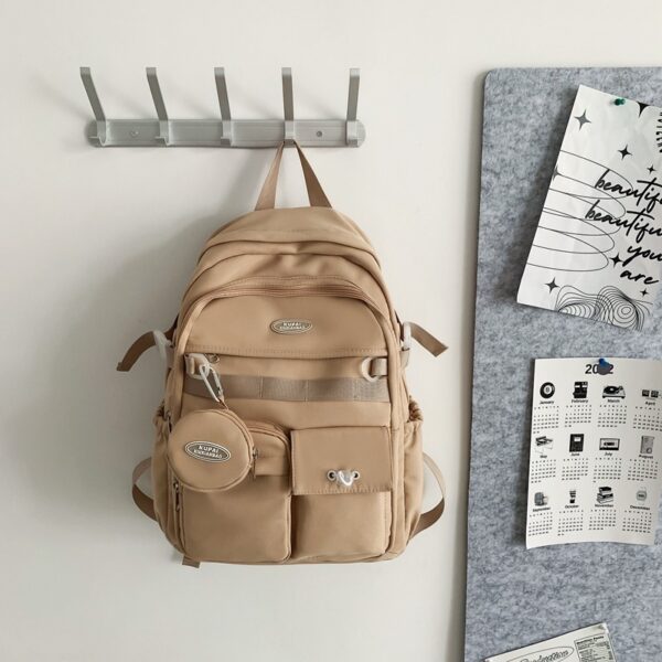 High School And College Student College Style Computer Bag Couple Backpack - Image 4