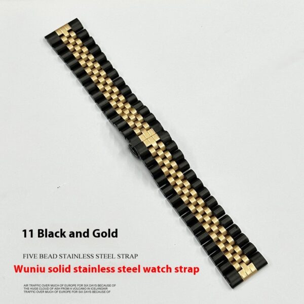 Five-bead Cow Ring Solid Stainless Steel Strap - Image 6