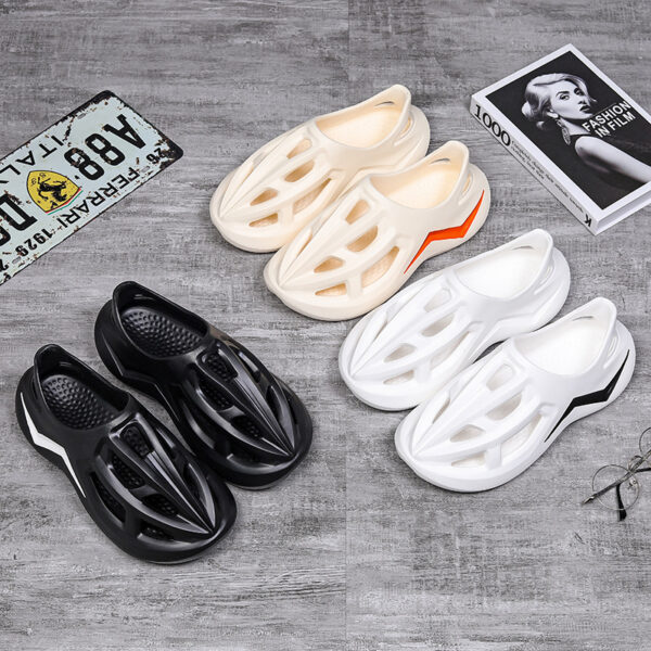 Men's And Women's Fashion Baotou Trend Thick Bottom Beach Slippers - Image 5