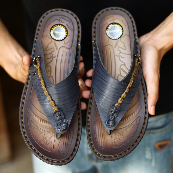 Plus Size Herringbone Outdoor Slippers - Image 4