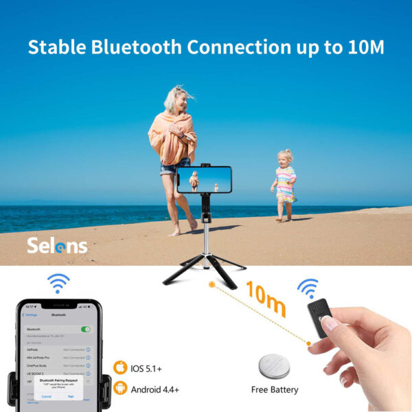 Selfie Stick Bluetooth Remote Phone Holder Tripod Stand For  Universal - Image 10