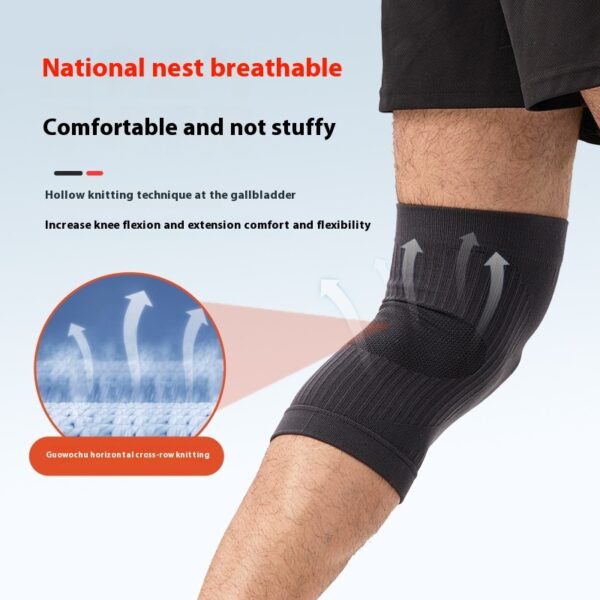 Knit Breathable Knee Pads Running Sports Basketball Badminton Leggings Thin - Image 6