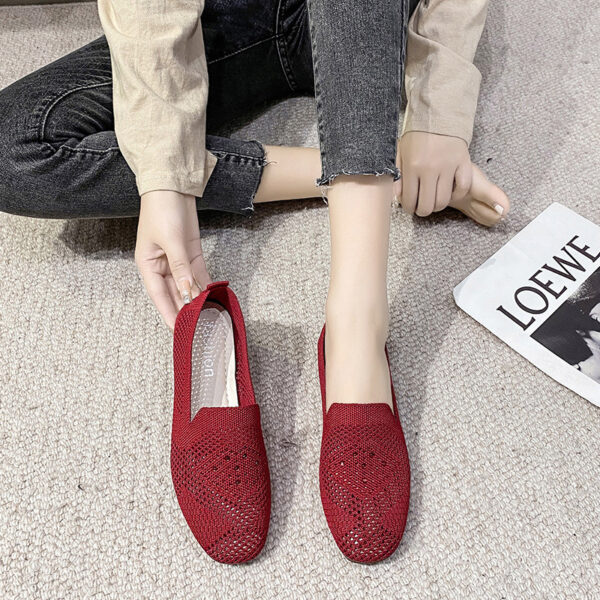 Women's Old Beijing Cloth Hollow Hole Shoes - Image 5