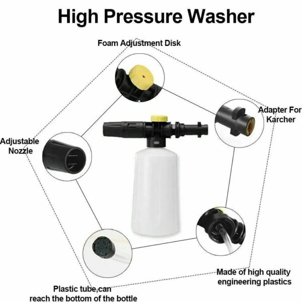 Snow Foam Lance Cannon Gun For Karcher K2-K7 Car Pressure Washer Washing Bottle - Image 9