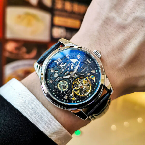 Automatic Mechanical Watch Vintage Men's Waterproof Luminous - Image 8