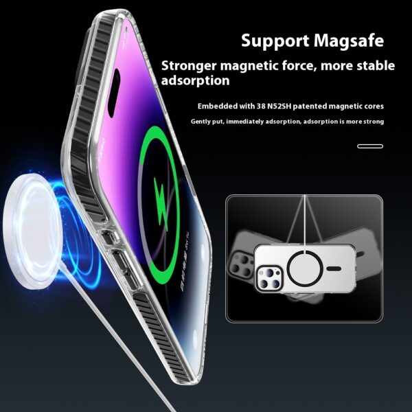 Transparent Magnetic Phone Case Suitable For Anti-fall Shell Protective Case - Image 8