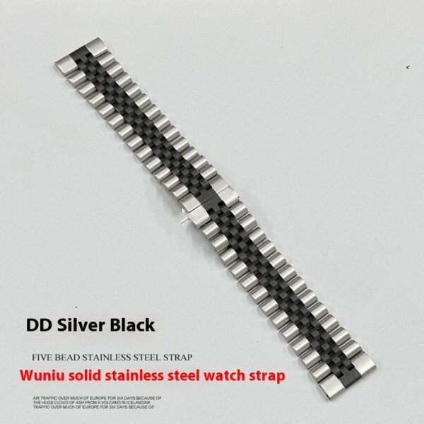Five-bead Cow Ring Solid Stainless Steel Strap - Image 4