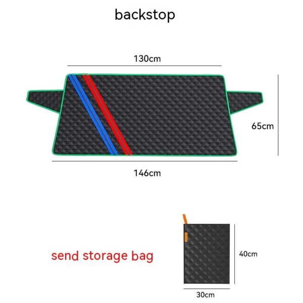 Car Sun Shade Half Car Cover Winter Anti-freezing Rain Frost Sun Block And Dustproof Sunshade Half-length Car Cover Snow Cover - Image 6